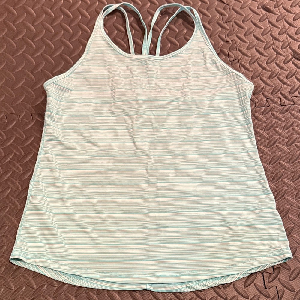 90 degrees Teal Striped Women's Tank Top